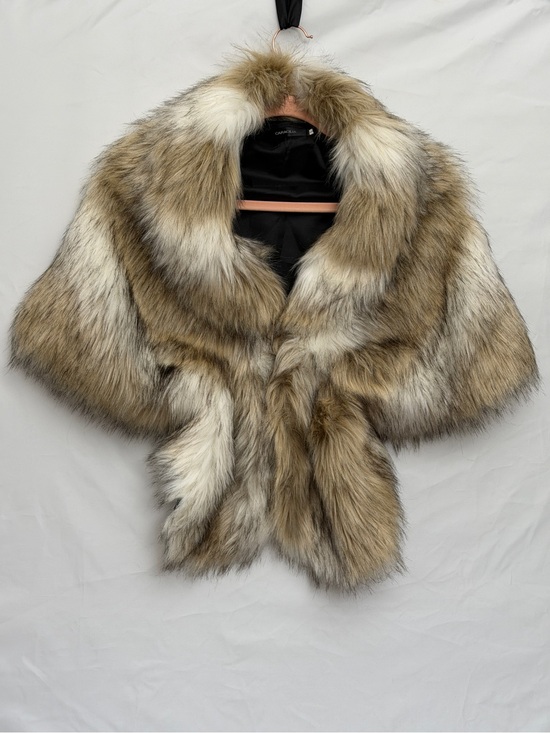 Caracilia Sweaters - Faux Fur Shawl Shrug - Very warm!